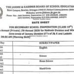 Jkbose class 10th date sheet 2026 released: complete schedule for annual private/bi-annual examination in kashmir division and jammu winter/summer zones 4 Jkbose class 10th date sheet 2026 released: complete schedule for annual private/bi-annual examination in kashmir division and jammu winter/summer zones