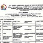 Jkbose class 11th private & bi-annual 2026 date sheet released: subject-wise exam schedule 2 Jkbose class 11th private & bi-annual 2026 date sheet released: subject-wise exam schedule