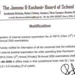 Jkbose class 12 practical fee notification 2026: last chance to deposit external practical examination fee before june 11 2 Jkbose class 12 practical fee notification 2026: last chance to deposit external practical examination fee before june 11